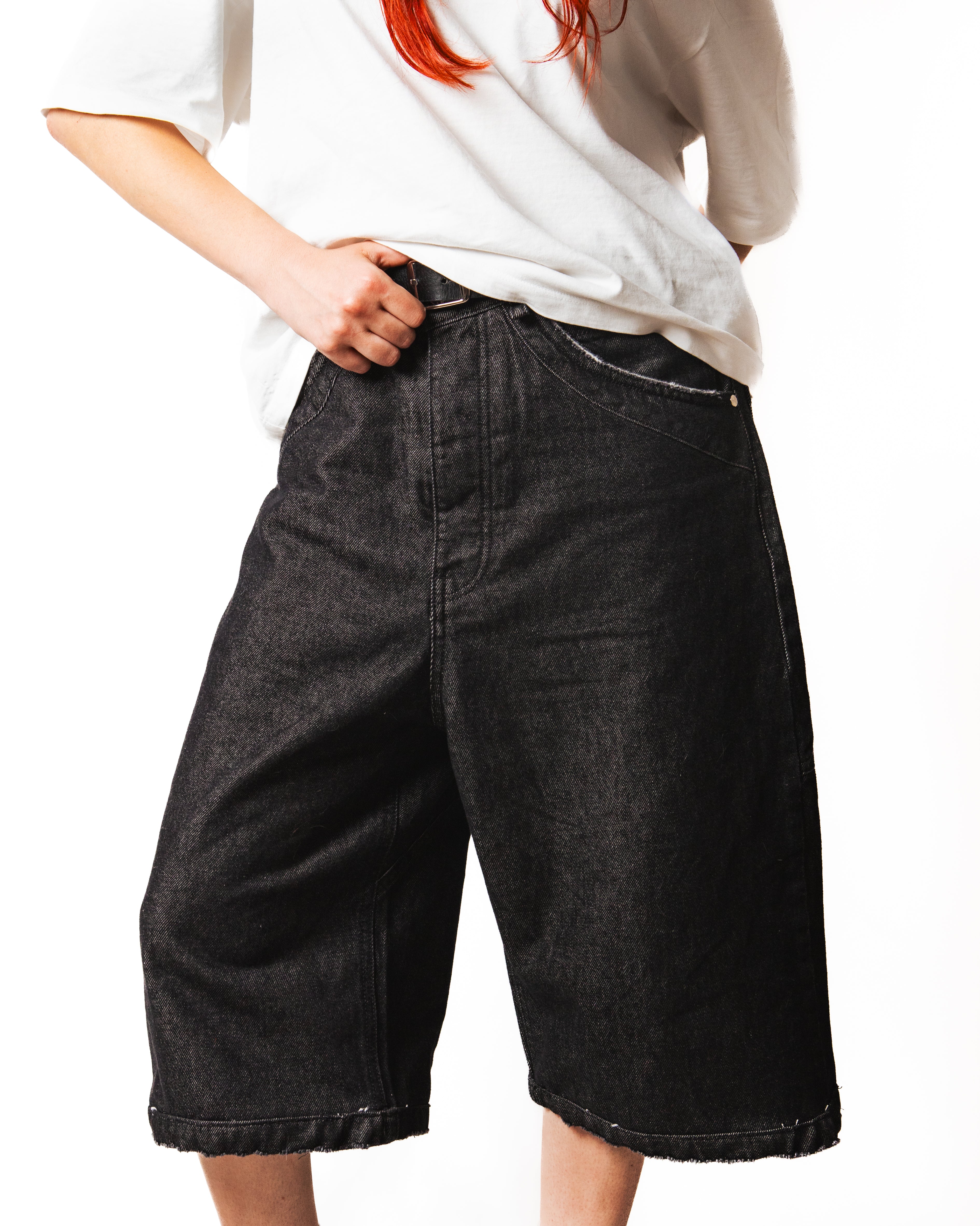 RAW DENIM JORTS