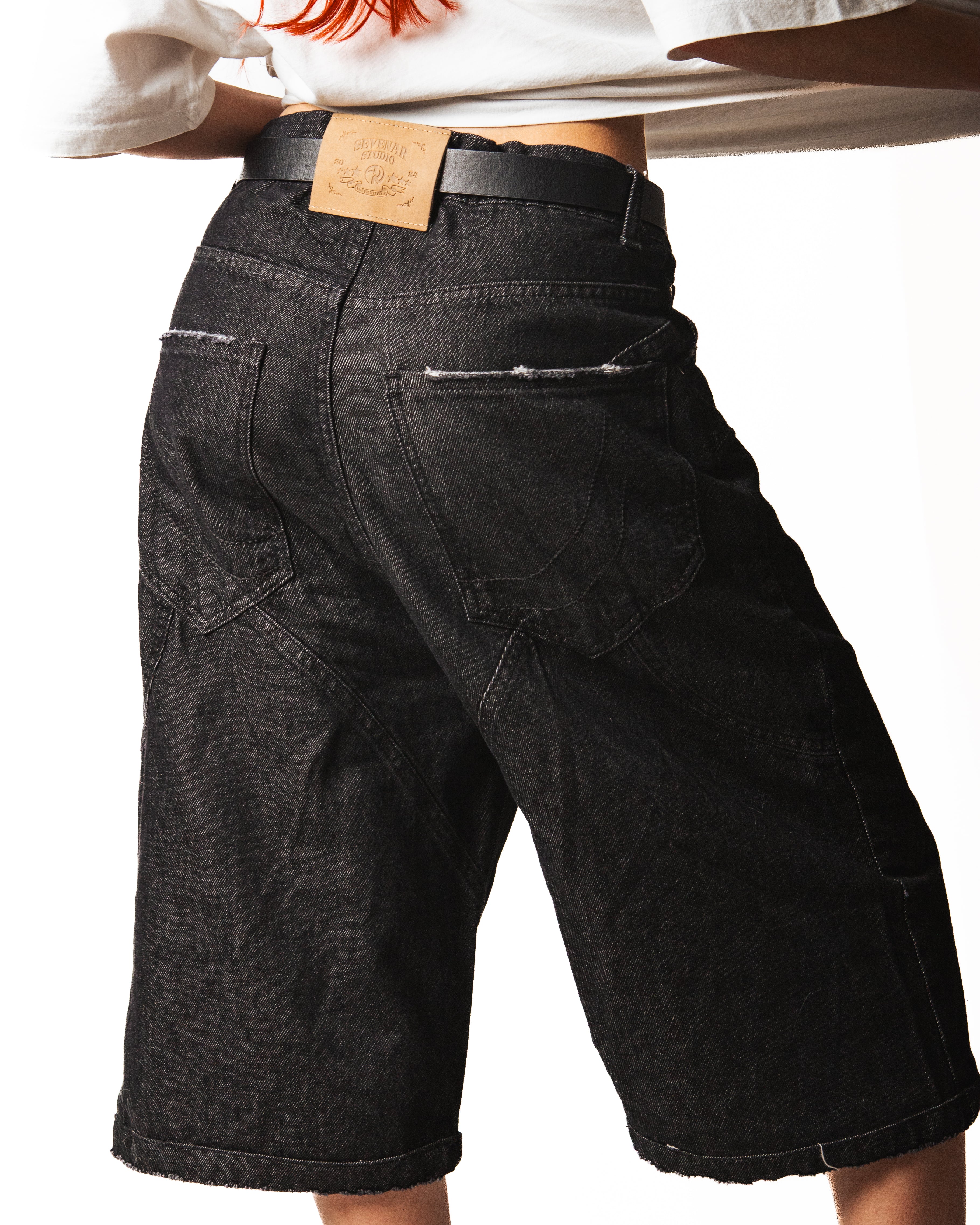 RAW DENIM JORTS