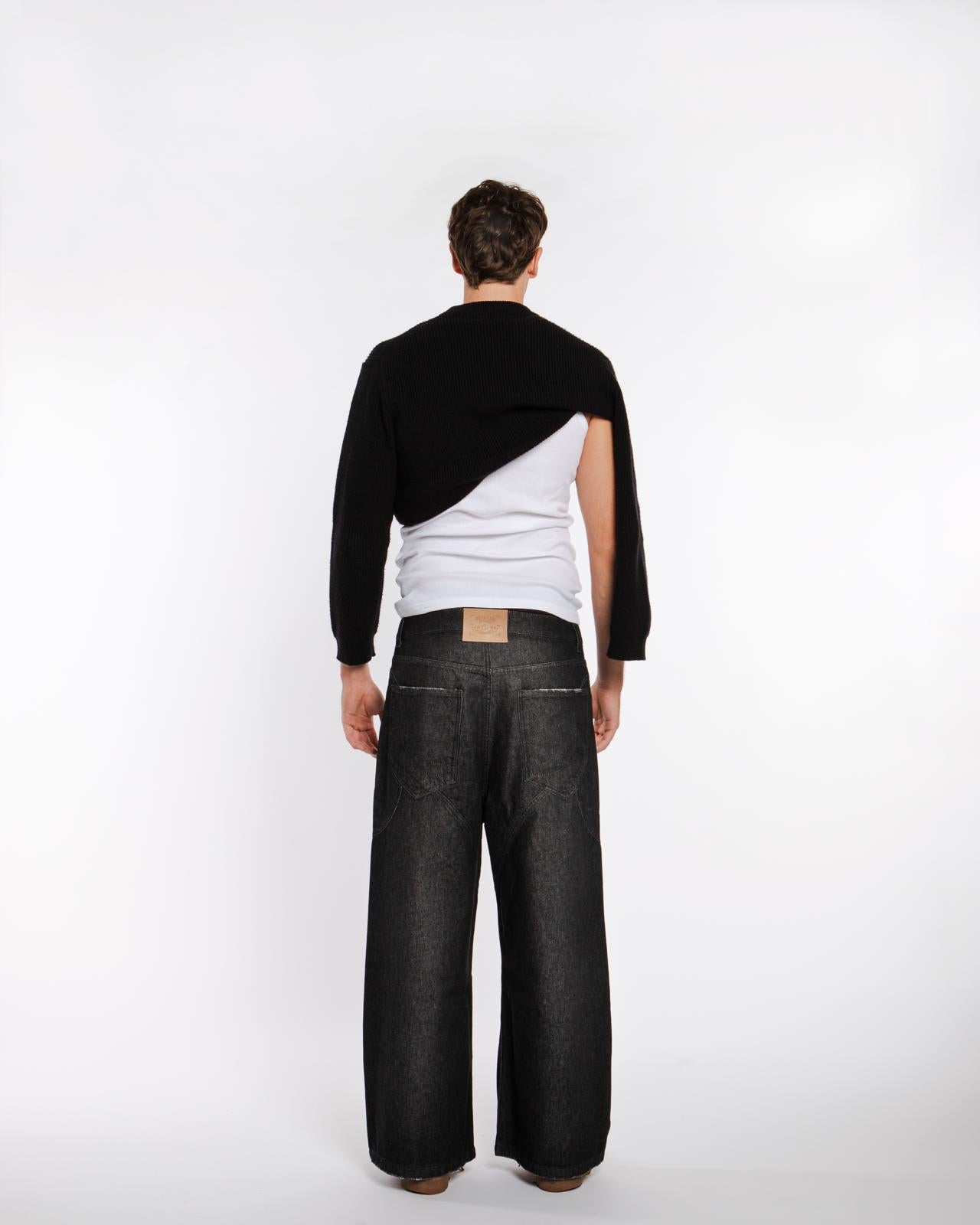 BAGGY RAW DENIM BLACK